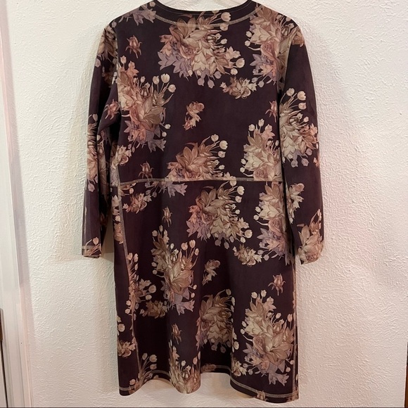 Chelsea & Theodore brown floral open jacket - Picture 8 of 10